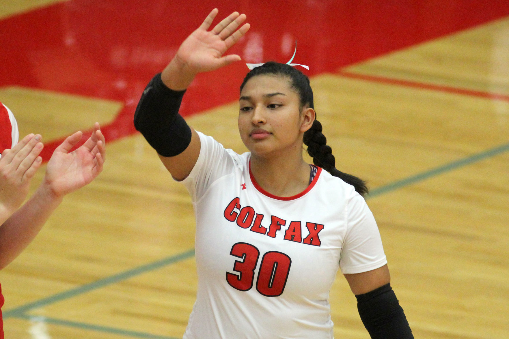 Cameron at Colfax volleyball regionals 10-24-19